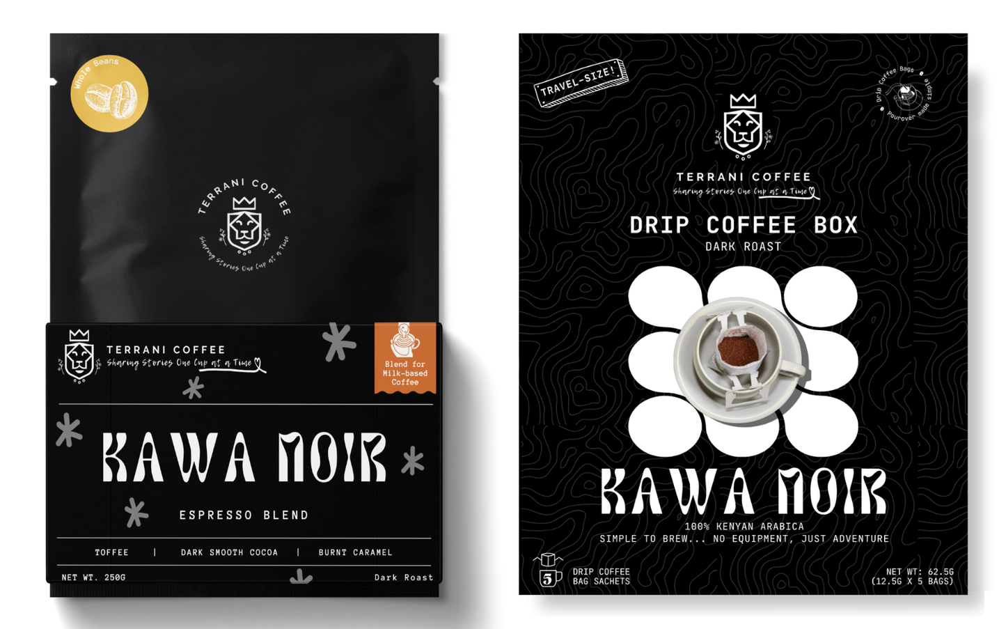 Kawa Noir (250g Pack + Drip box)