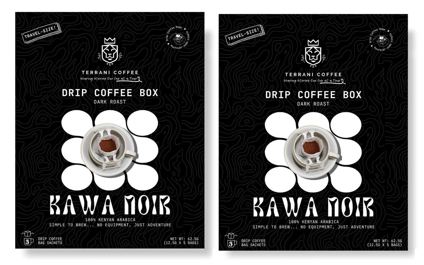 2 Kawa Noir Drip Boxes